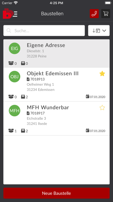 Baustoff Brandes Screenshot