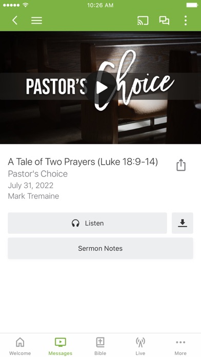 Campus Bible Church Screenshot