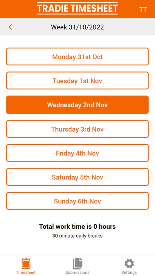 #1. Tradie Timesheet (iOS) 由: Phil Martin