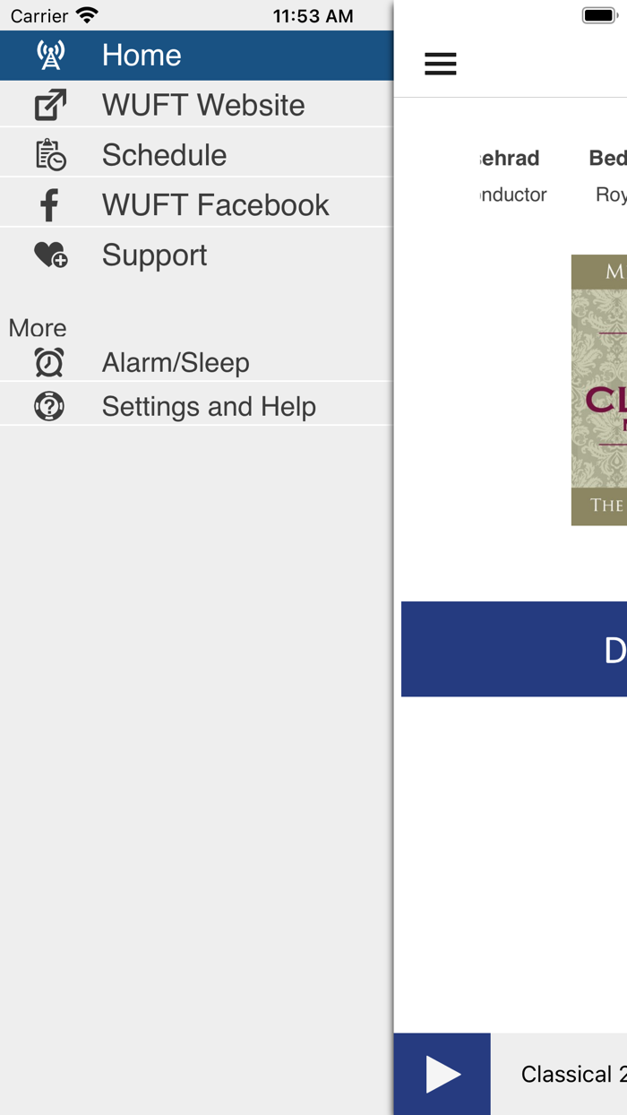 WUFT Classic Public Radio App