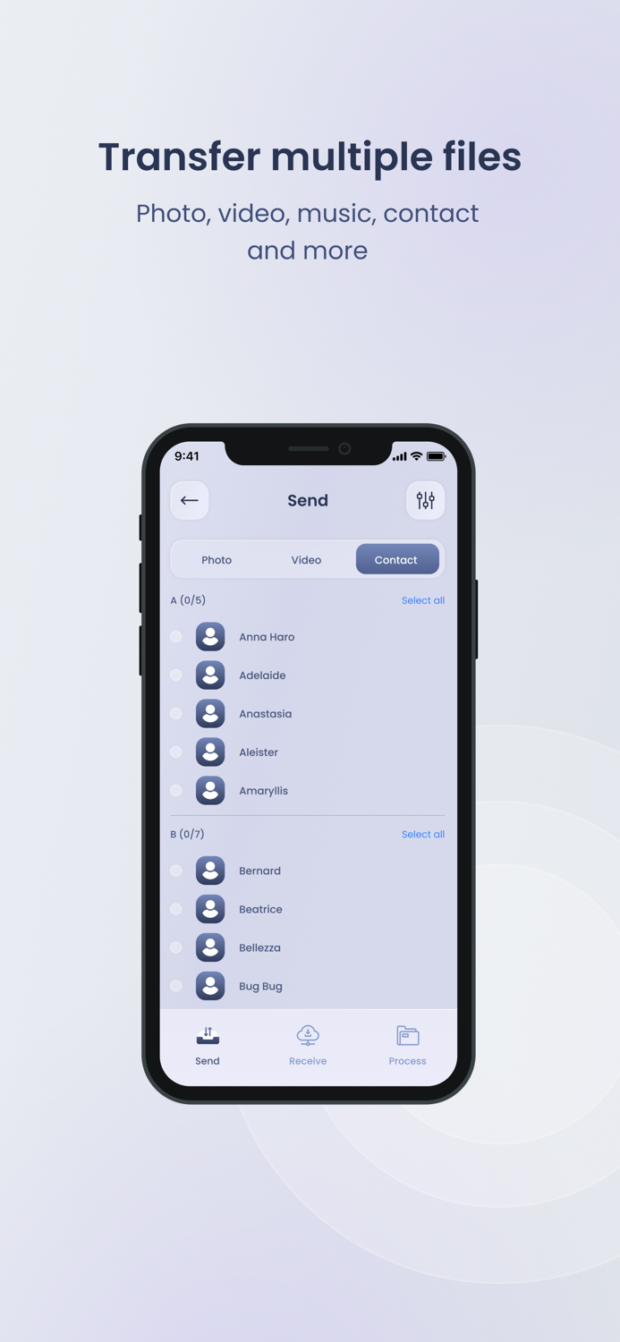 Data Transfer - Photos, Videos