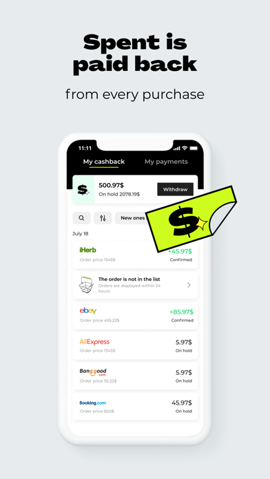 Backit cashback Screenshot