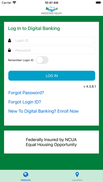 Mountain Valley Federal CU Screenshot
