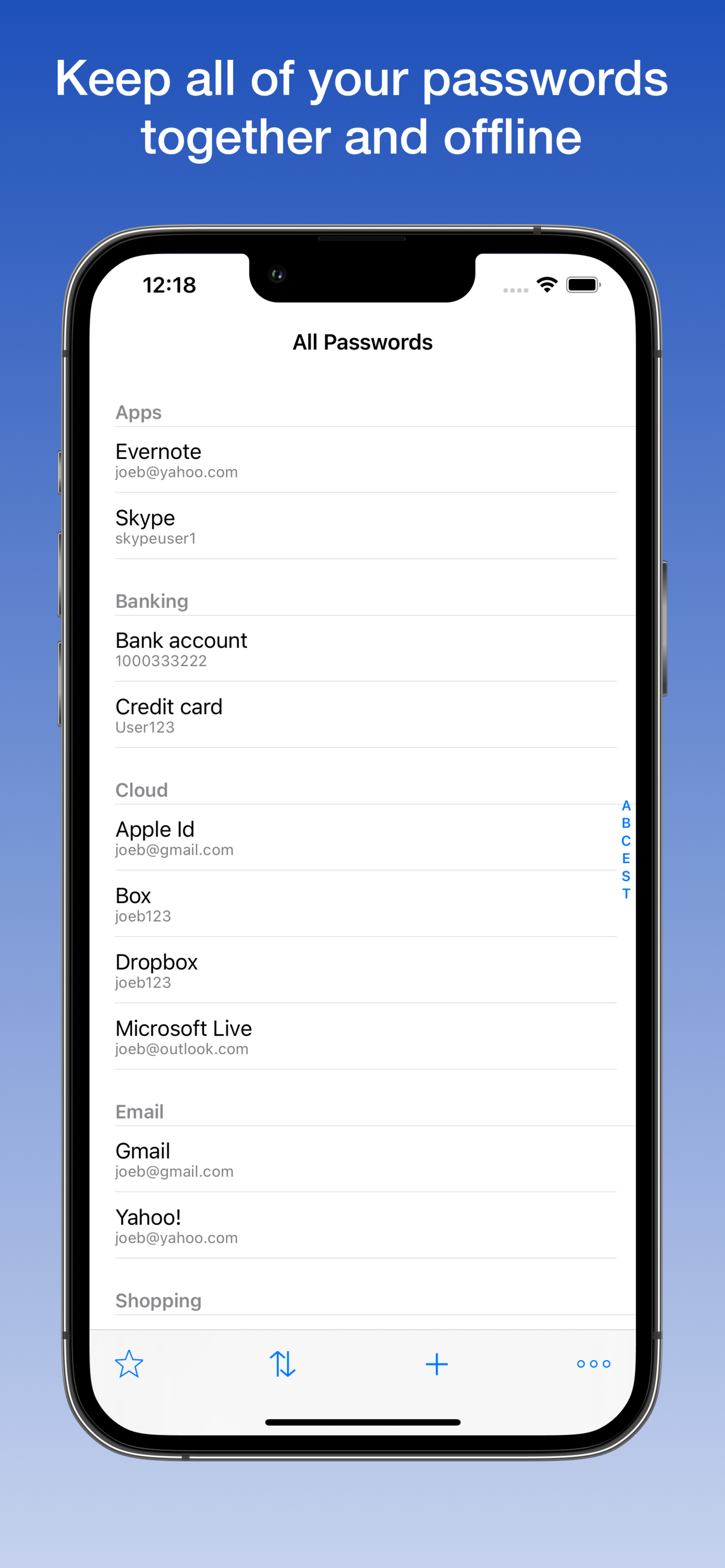 Surepass Password Manager screenshot 1