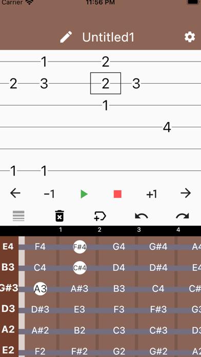 Guitar Tab Easy - tab editor Screenshot