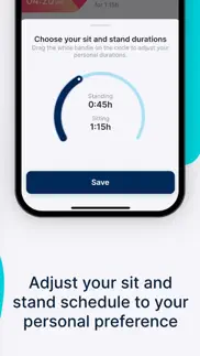standing desk reminders iphone screenshot 2