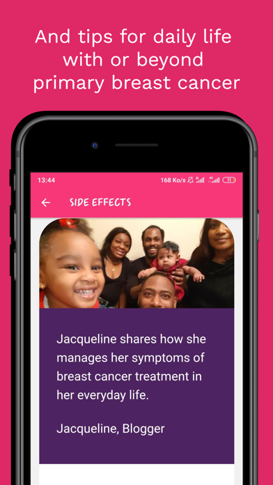 Becca - Breast Cancer Support Screenshot