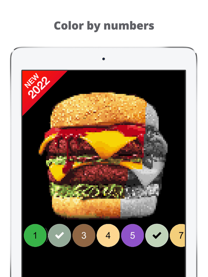 Pixel by number Color art game
