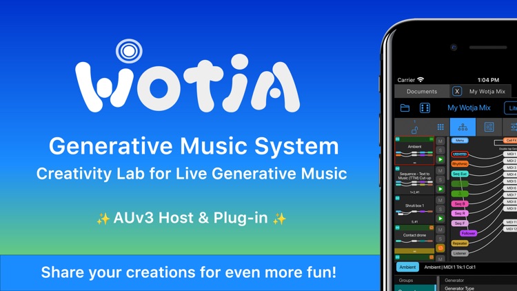 Wotja: Live Generative Music screenshot-0