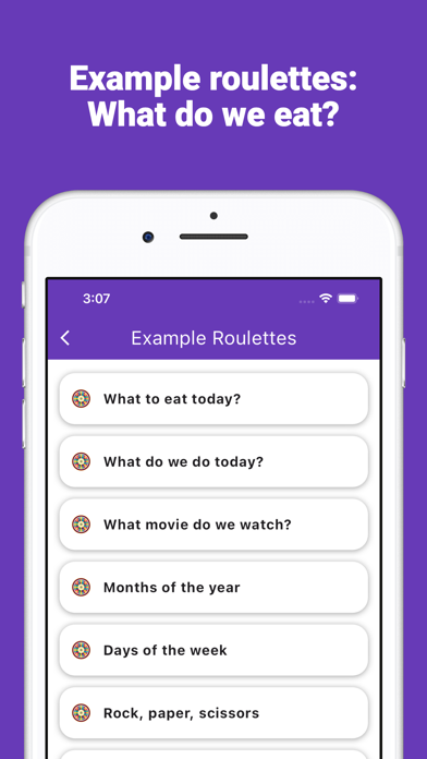 Choose for me: random roulette Screenshot