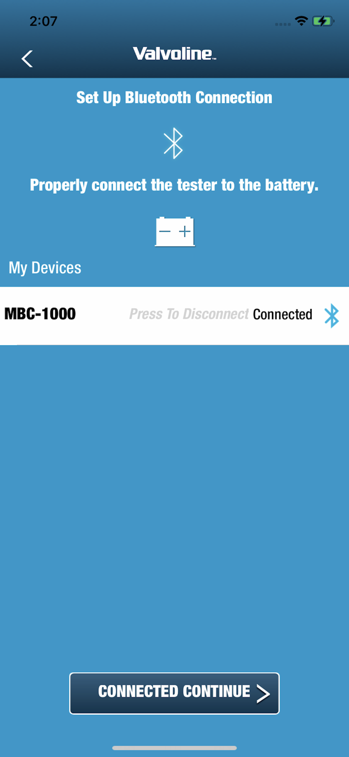 Valvoline Battery Tester