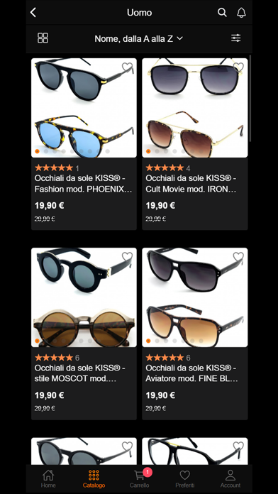 KISS - Eyewear Store Screenshot