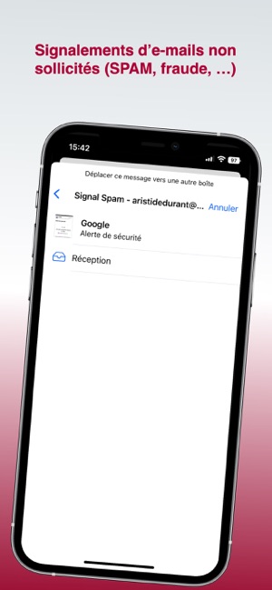 Signal Spam pour mobile dans l'App Store