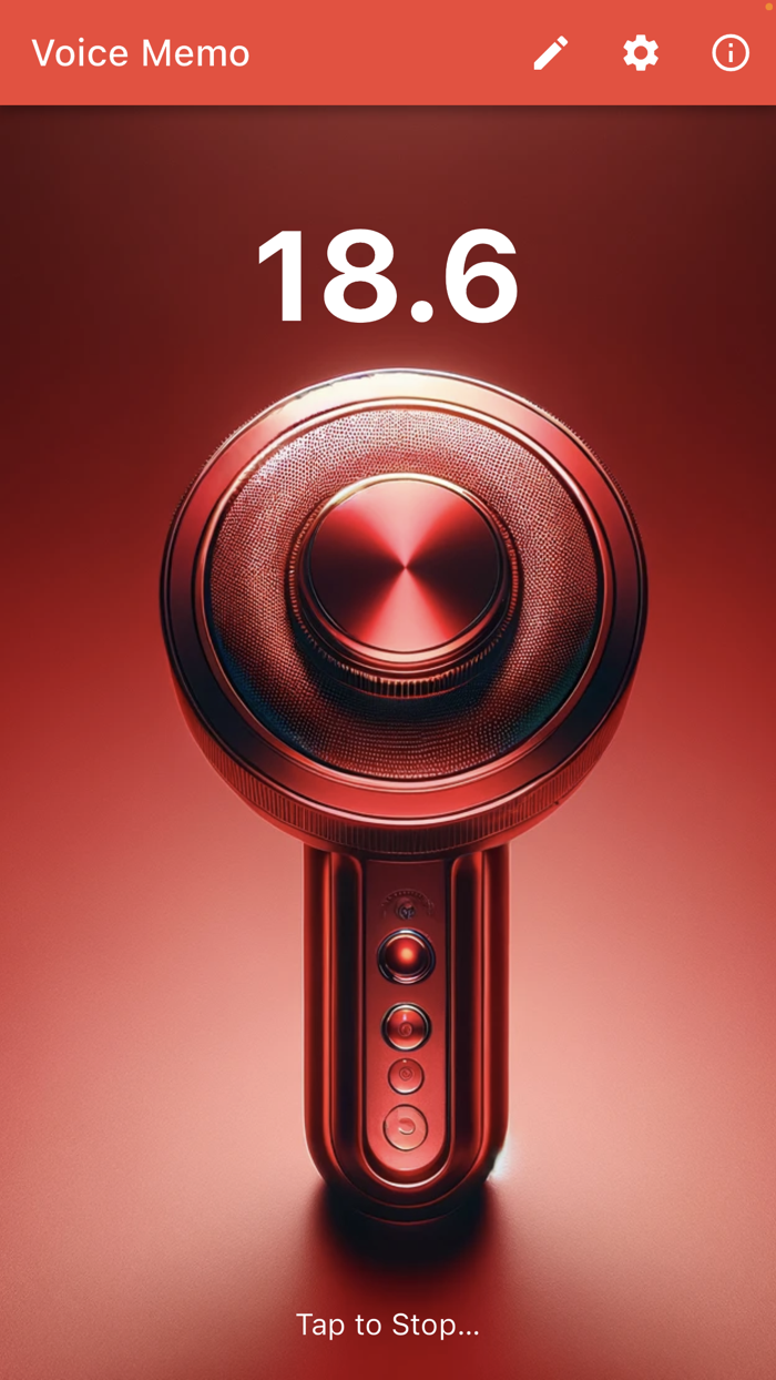 One Tap Voice Memo AI