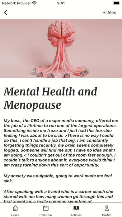 Moxie Menopause Screenshot