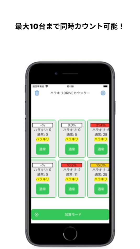 #3. ハラキリDRIVEカウンター (iOS) By: yuichiro noda