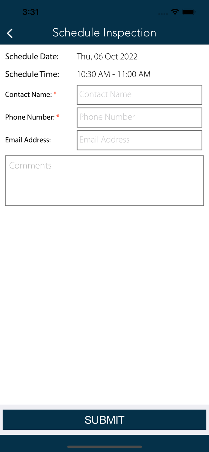 Buncombe Inspection Request