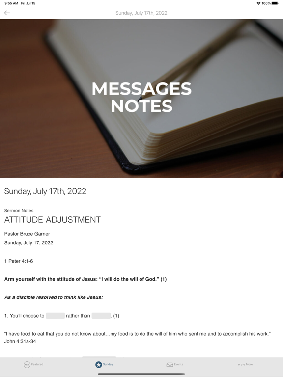CrossPoint Church HB iPad screenshot 2 - Lifestyle app