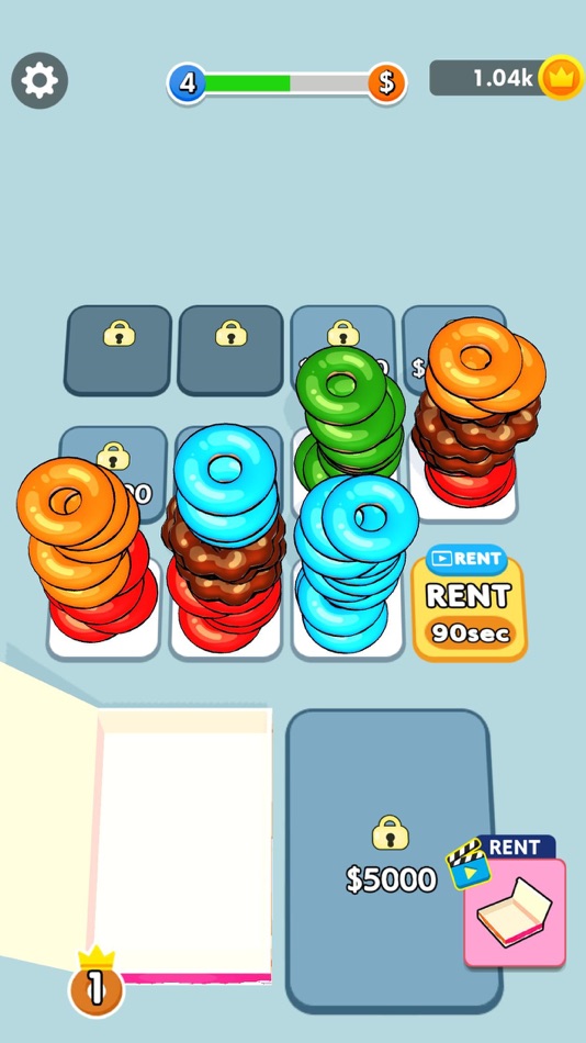 #3. Donut Sort Master (iOS) By: GeePlus, Inc.