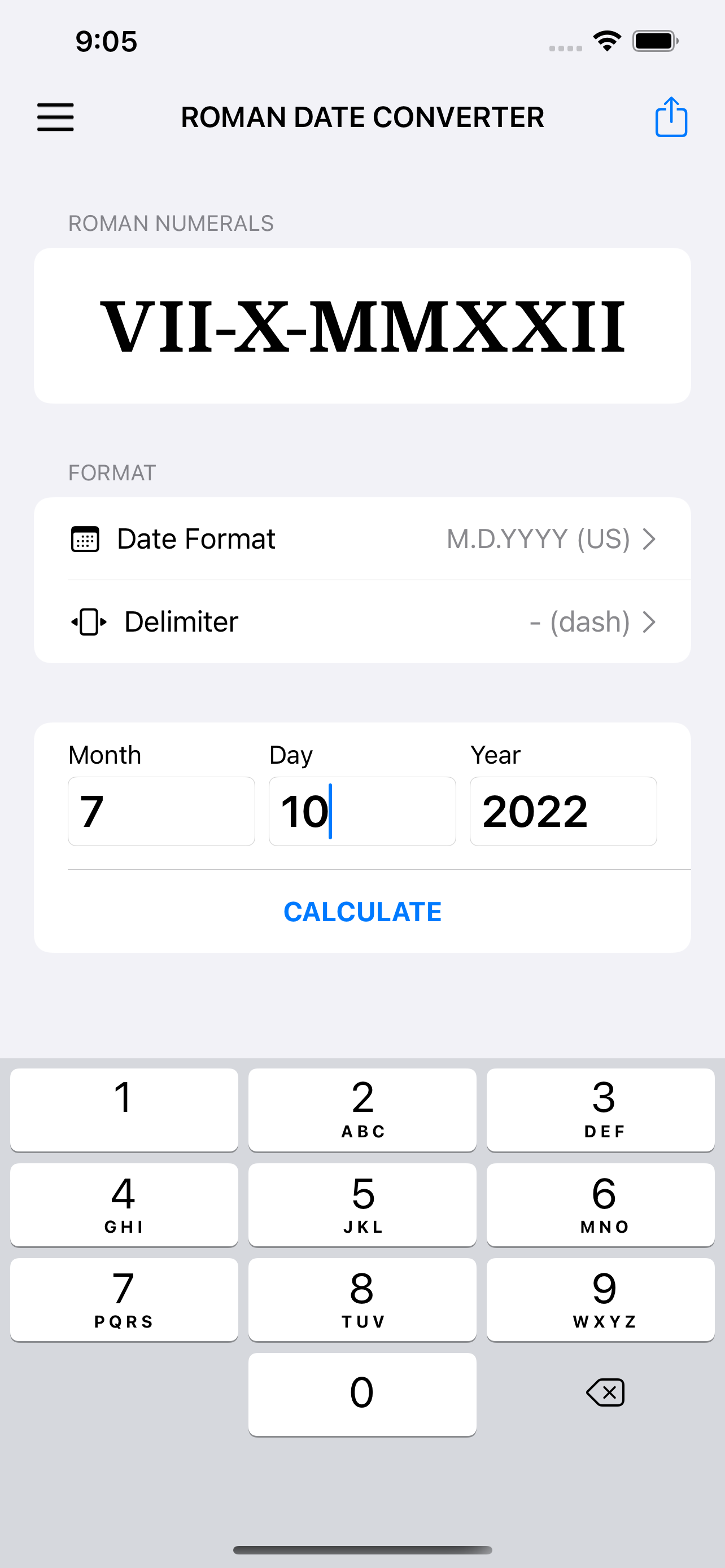 Roman Date Converter