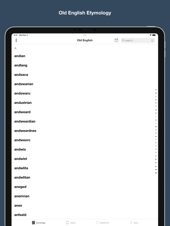 Screenshot #4 pour Old English Etymology