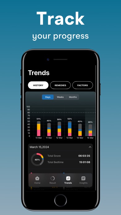 Snore Tracker : Record Snoring Screenshot