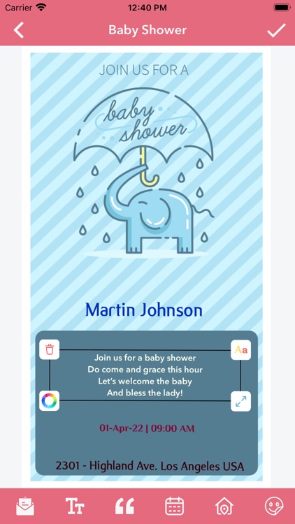 Baby Shower Invitation Card screenshot-4