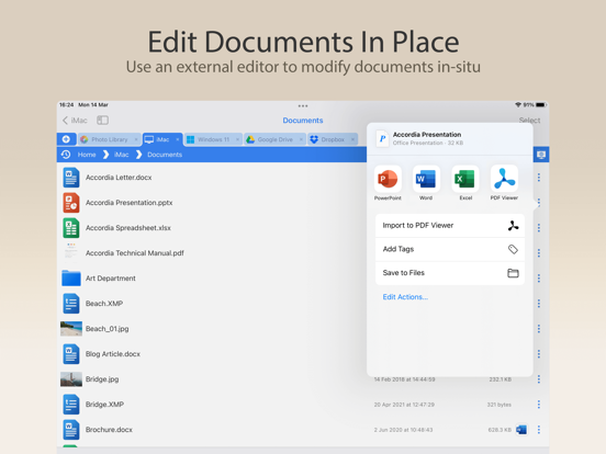 FileBrowser - Document Manager iPad app afbeelding 4
