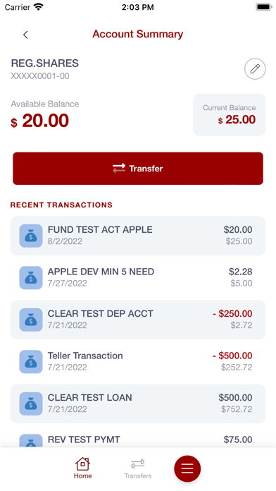 LCTFCU Mobile Banking Screenshot