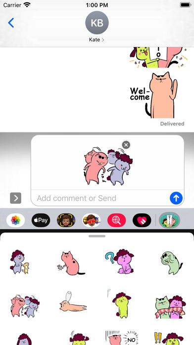 Cat Vs Dog 1 Stickers Pack Screenshot