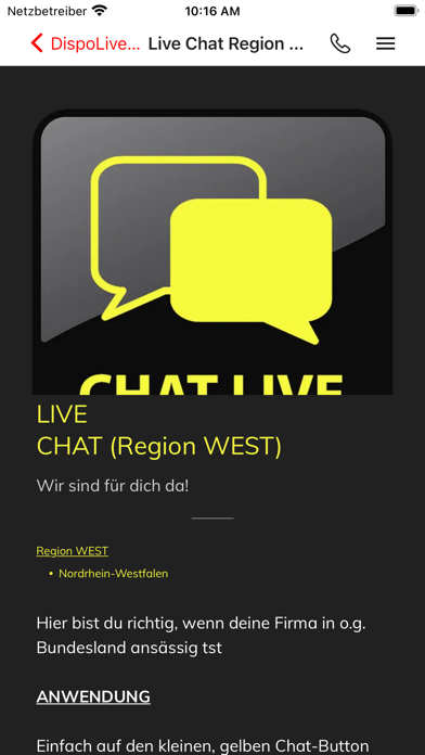 DispoLiveChat Screenshot