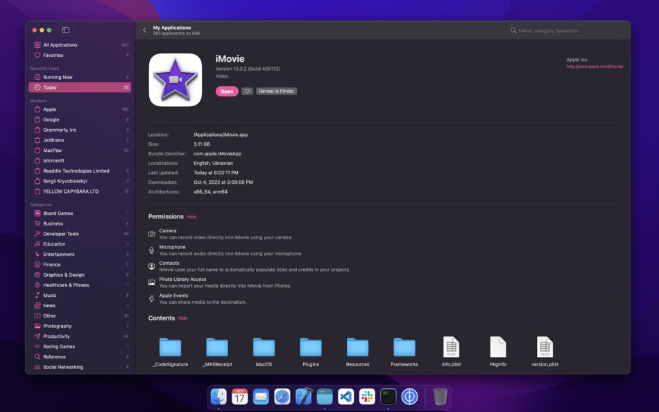 #3. My Applications (macOS) 由: Sergii Kryvoblotskyi