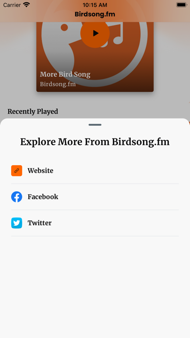 Birdsong.fm Screenshot
