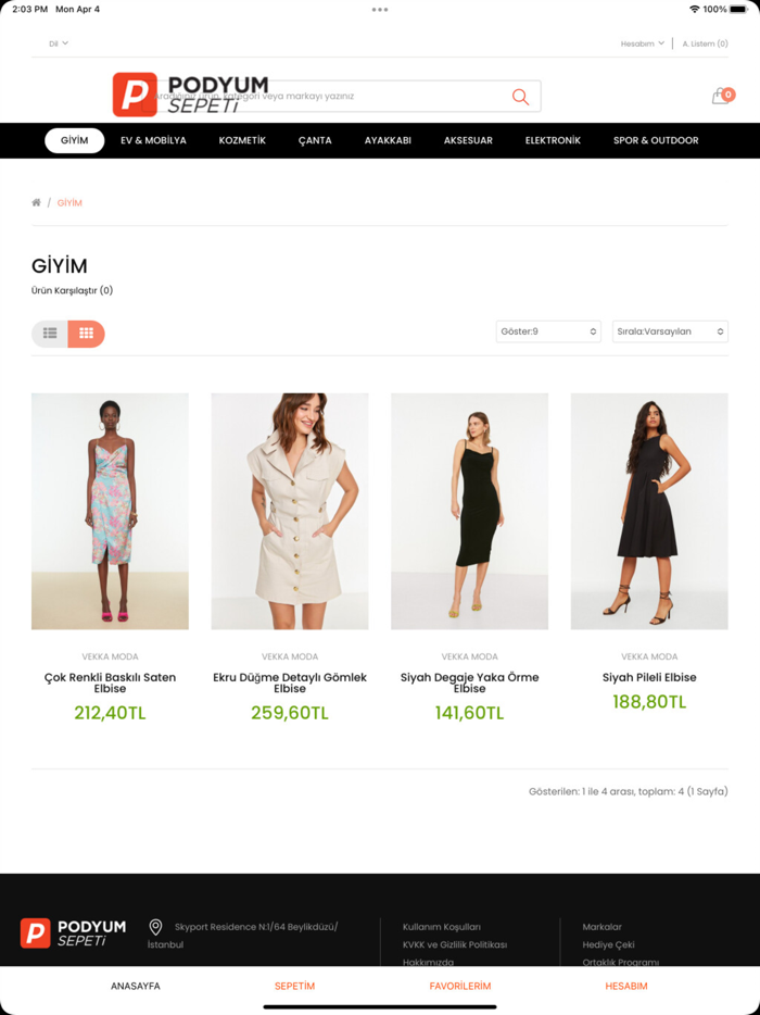 Podyum Sepeti-Online Alışveriş