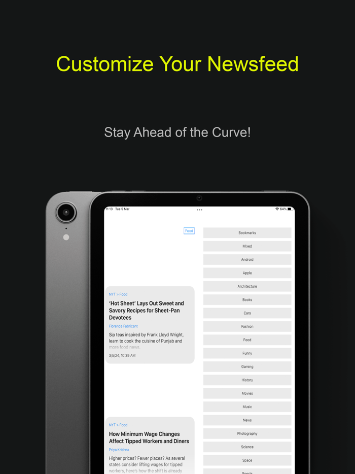 Pods - Minimal RSS News Reader