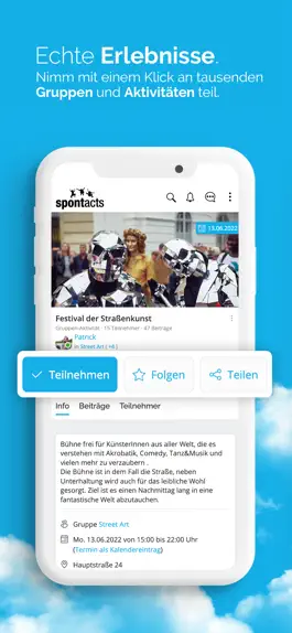 Game screenshot Spontacts Aktivitäten & Events apk