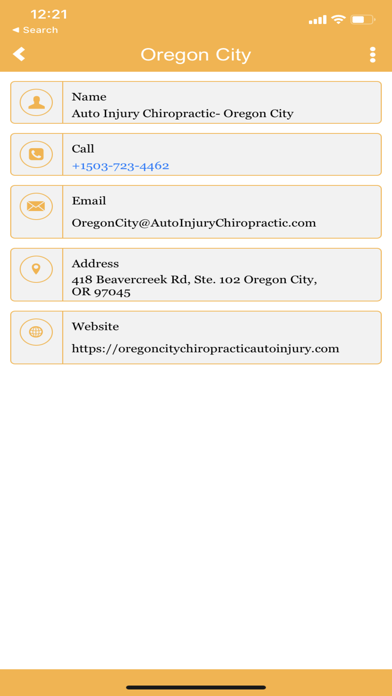 Auto Injury Chiropractic Screenshot