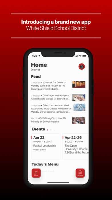 White Shield School District Screenshot