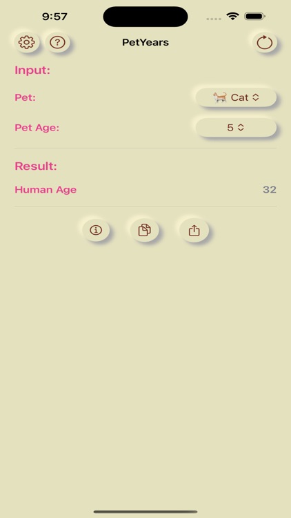 PetYears: Pet Age Calculator