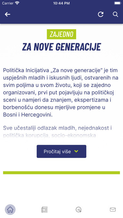Za Nove Generacije Screenshot