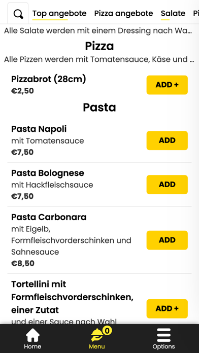 Satchi pizza international Screenshot