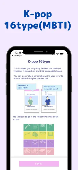 Game screenshot K-pop 16 Type -MBTI- mod apk