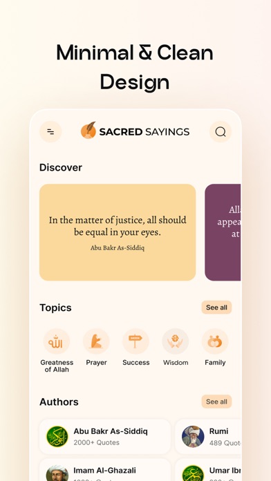 Sacred Sayings: Daily Quotes Screenshot