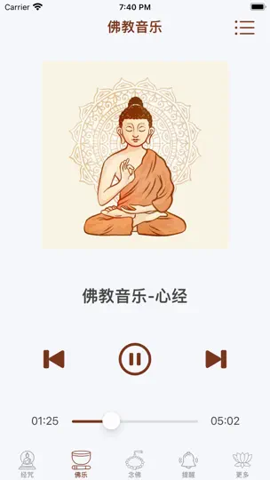 佛经佛咒大全 - 佛学修行者必备 iPhone Screenshot 5