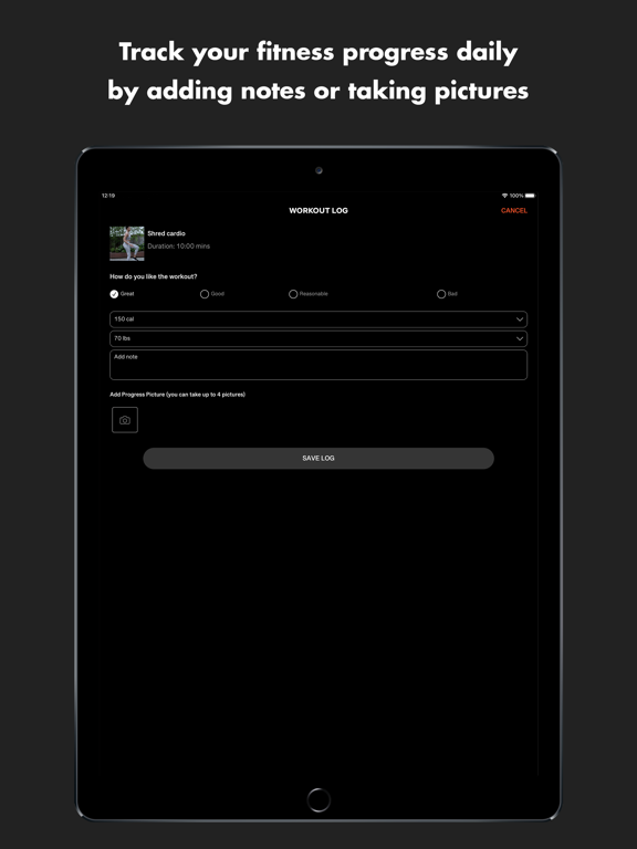 Doviesfitness iPad screenshot 8 - Health & Fitness app