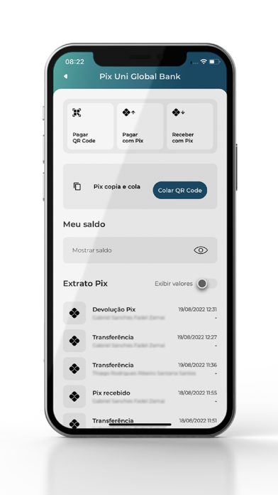 Uni Global Bank - Cartões Screenshot