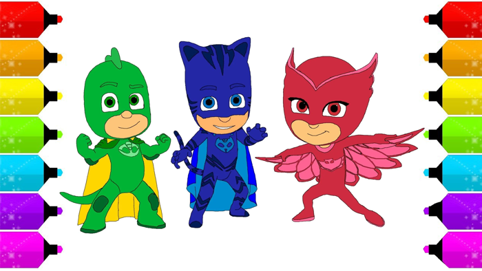 Pj Heroes Coloring Book