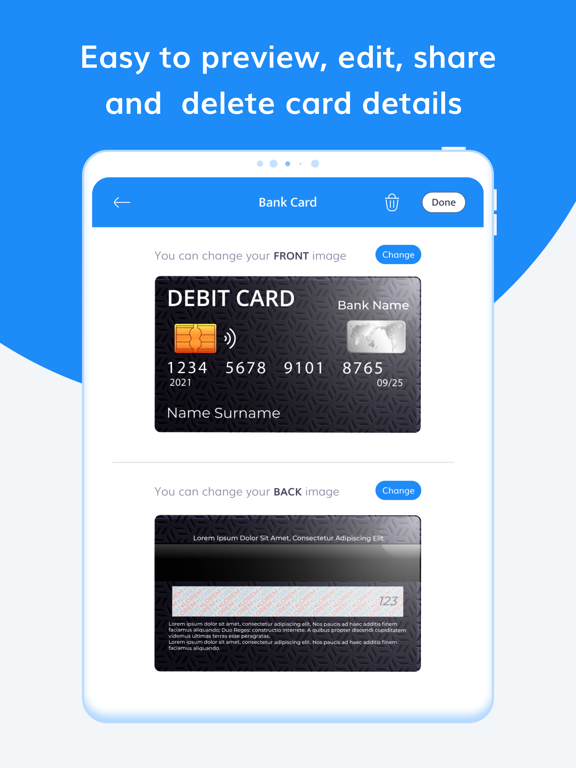 ID Cards Wallet - Card Keeper iPad screenshot 5 - Utilities app