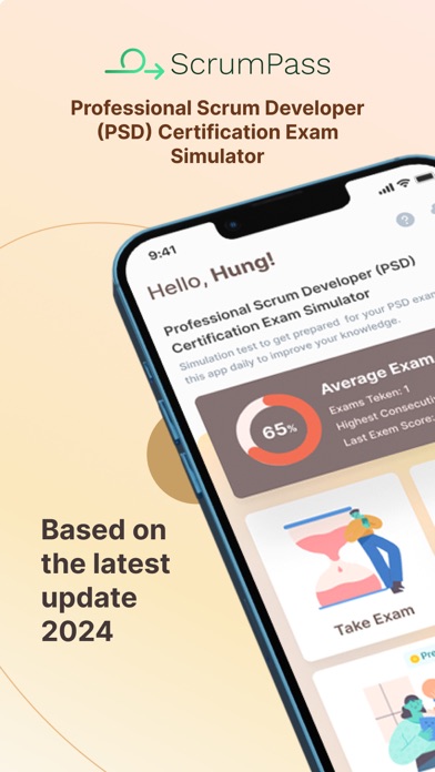 PSD Exam Simulator Screenshot