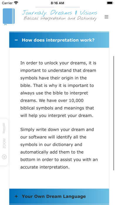 Journaly: Dream Interpretation Screenshot